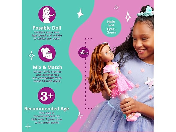 Glitter Girls – 14-Inch Birthday Doll