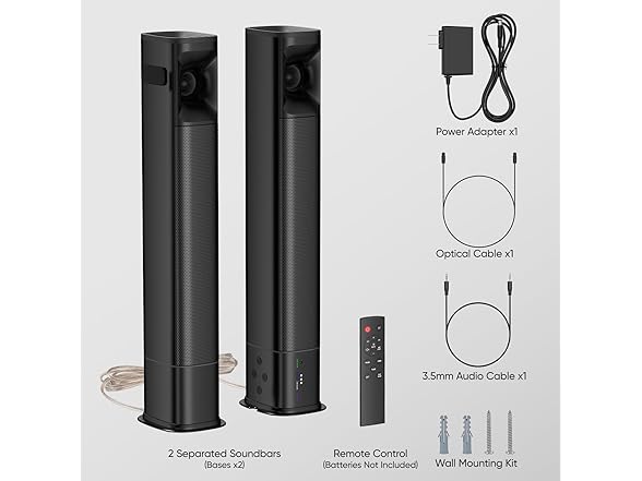 WebsLand Sound Bar | 80W 2.0Ch