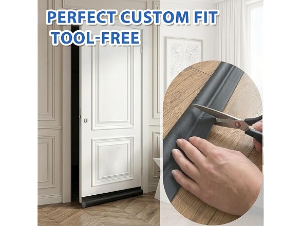 MAXTID GAR-117 (2 Pack) 36in Door Draft Stopper Black
