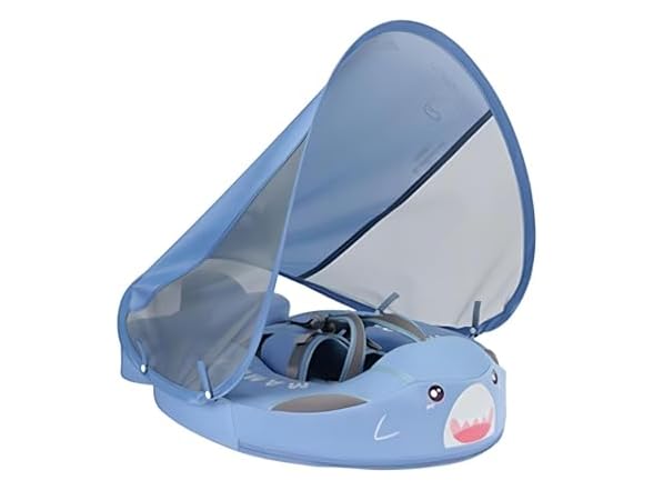 Lanckeli Baby Pool Float with Canopy