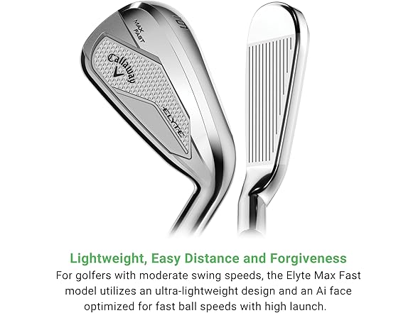 Callaway Golf Elyte Max Fast Iron Set (5 - PW, AW, Light, Graphite, Left)