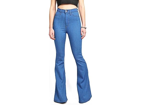 Vibrant Women (15) Juniors Bell Bottom High Jeans