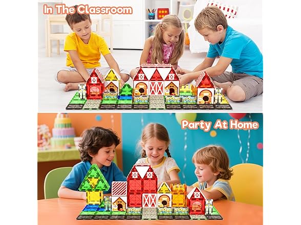 Magnetic Tiles Garden Farm Animal Set