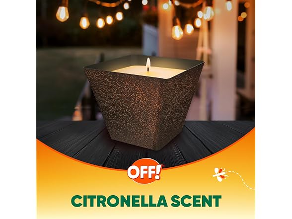 OFF! Backyard Citronella Scented Candle