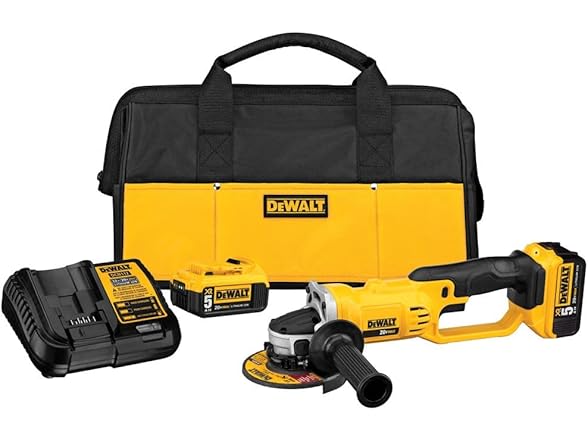 DEWALT DCG412P2 20V MAX Angle Grinder Tool Kit
