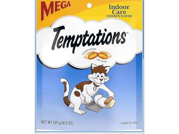 Temptations Indoor Control Chicken Flavor Cat Treats