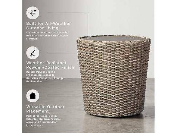 Ashley Danson Outdoor Round End Table