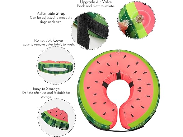 Small Soft Inflatable Dog Cone