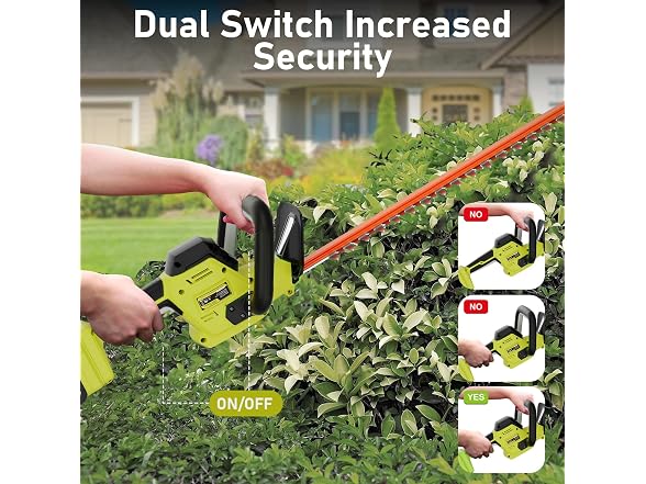 KOMASTY 22 Inch Hedge Trimmer Cordless