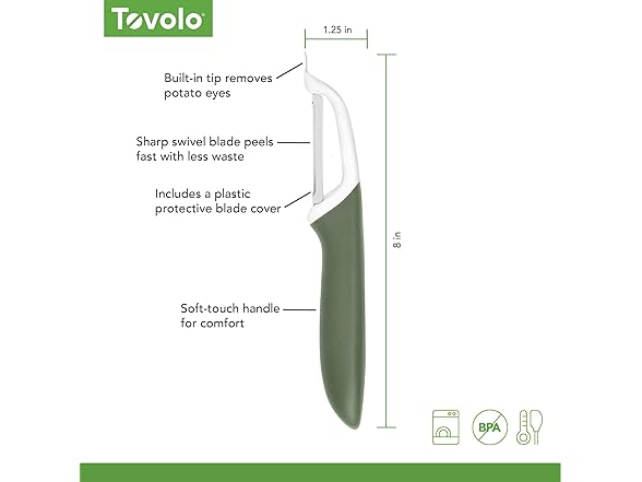 Tovolo Vegetable Peeler Thyme Green