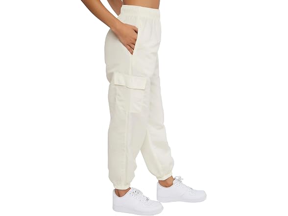 Forever 21 (S) High-Rise Cargo Vanilla Joggers