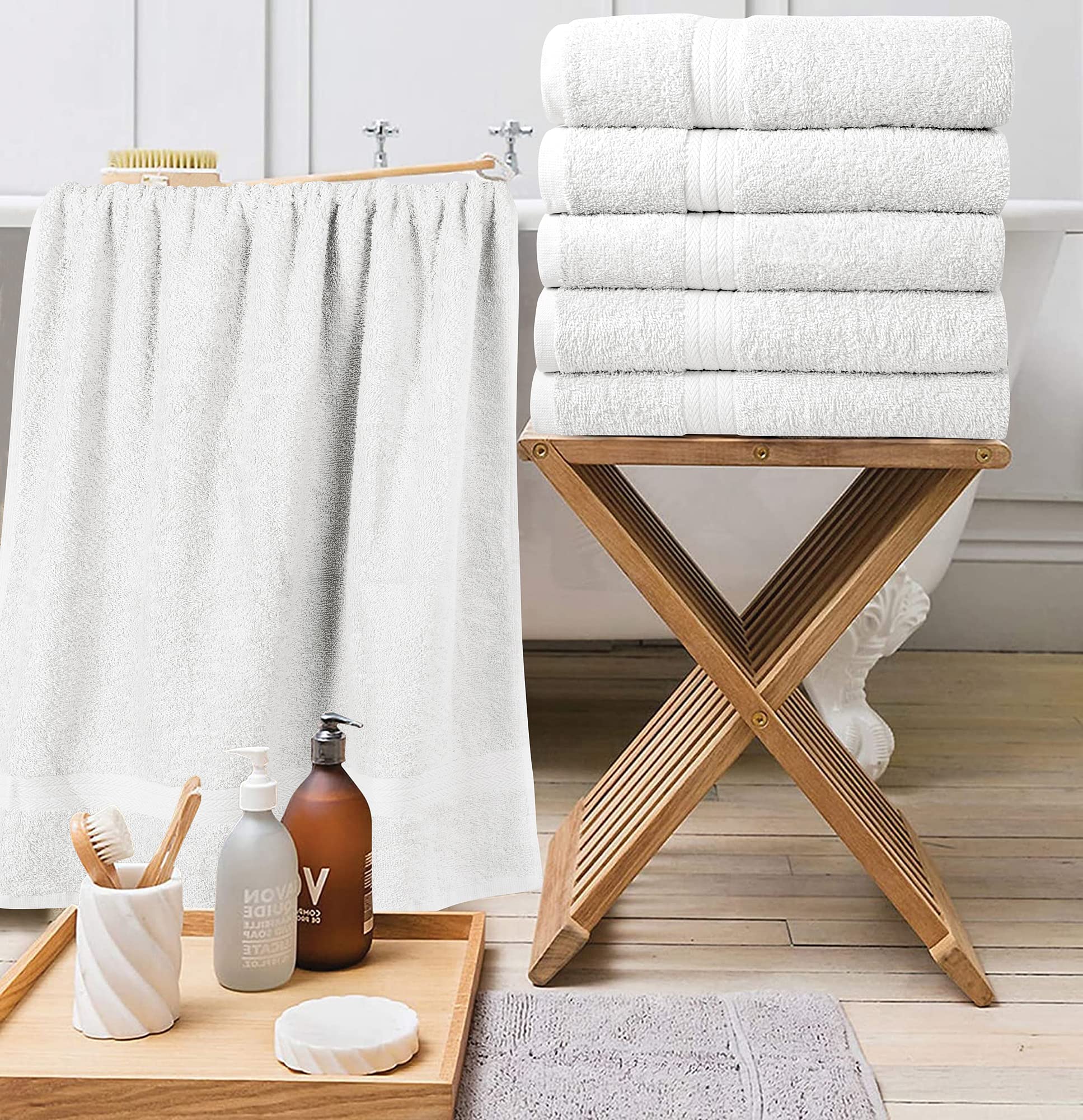 6pk 100% Cotton Bath Towel Set - Gallery 17