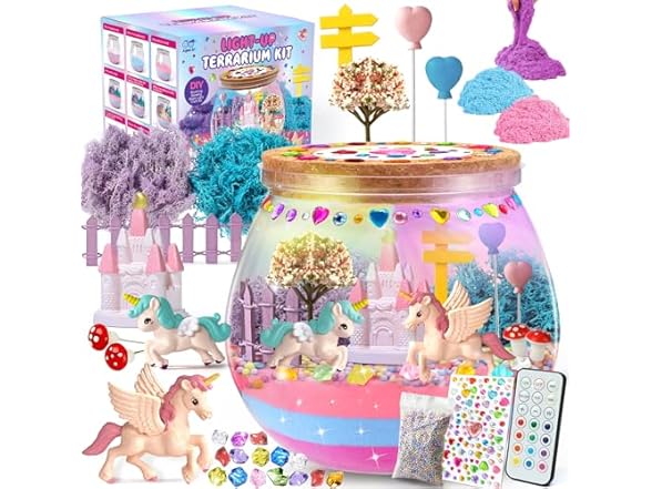 SparkleMe Unicorn Terrarium Craft Kit