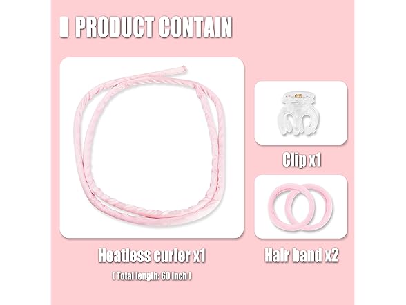 Pinkiou Heatless Curlers Overnight