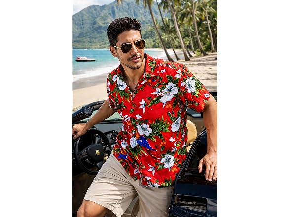 KING KAMEHA Women's (2XL) Hawaiian Shirt for Men –