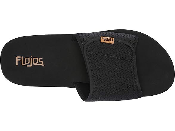 FLOJOS Men's Duke Flip-Flop, Black 8