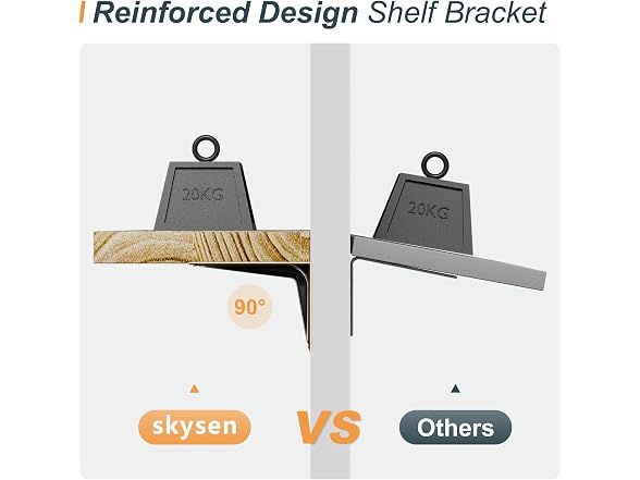 Floating Shelves for Wall Set of 6