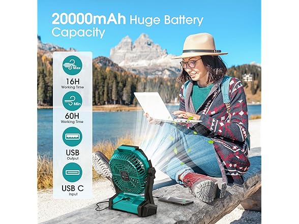 Rechargeable Portable Fan