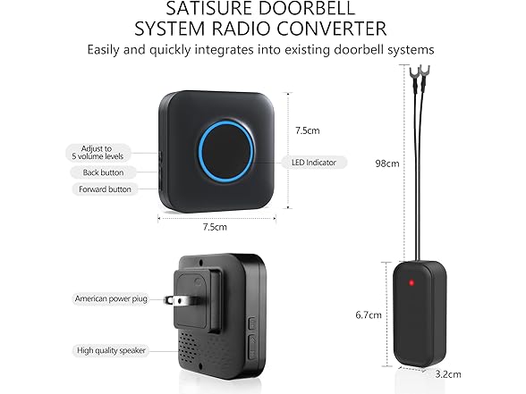 Satisure Wireless Doorbell Extender