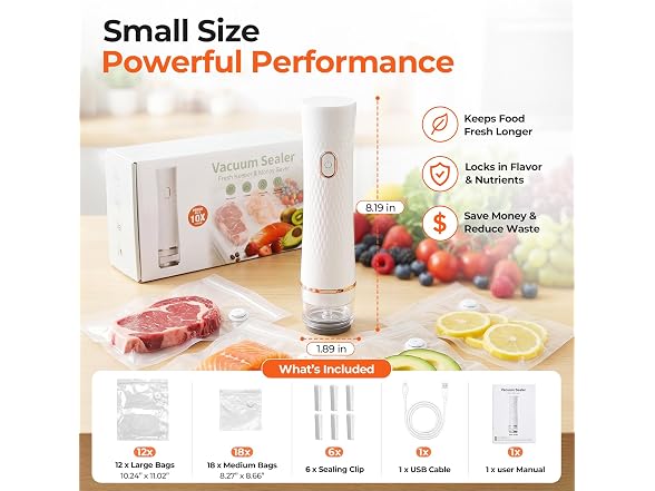 Handheld Vacuum Sealer for Food