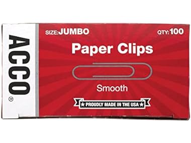 $3, Was $2.79 ACCO Paper Clips, Jumbo, Smooth, 100 dealfomo