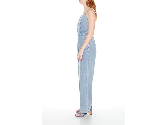 Forever 21  (XS) Surplice Wide-Leg Jumpsuit