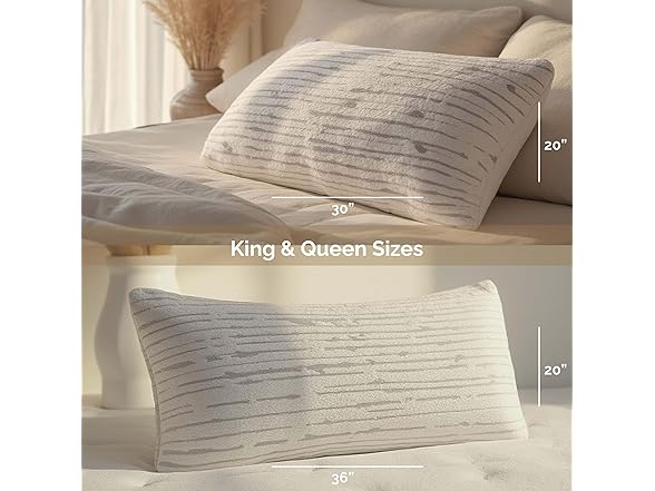 Clara Clark Memory Foam Pillows 2 Pack, Queen