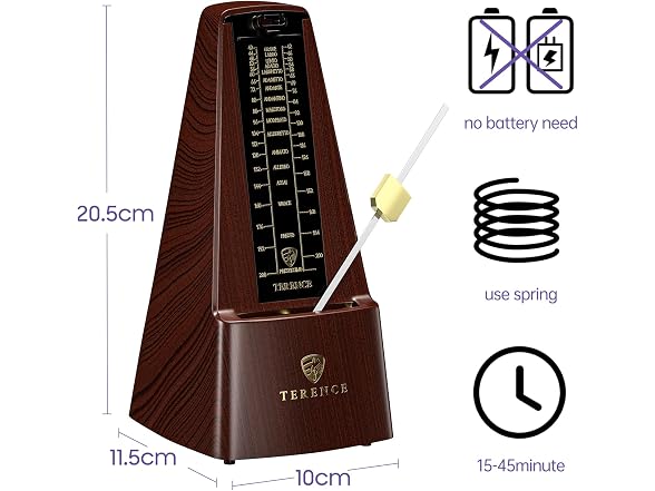 TERENCE Mechanical Metronome Portable