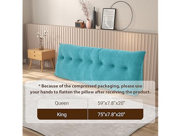 Dollate Triangular Bed Wedge Pillows