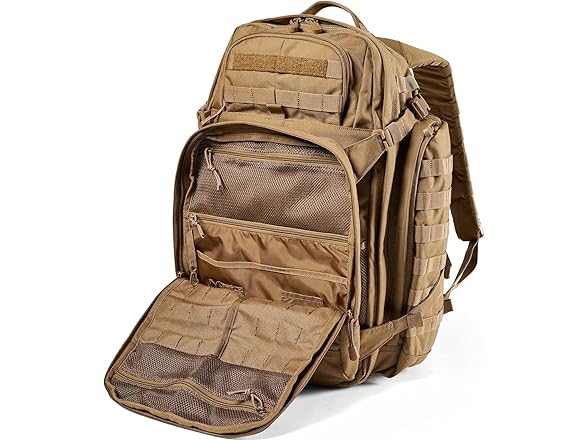 5.11 Tactical Backpack – Rush 72 2.0 – Pack and Laptop Compartment, 55 Liter, Large, Style 56565 – Kangaroo (Open Box)