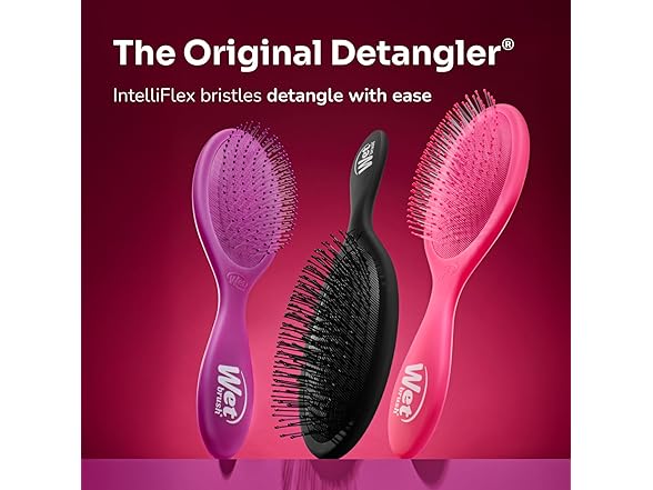 Wet Brush Original Detangler Hair Brush, Grey Leopard
