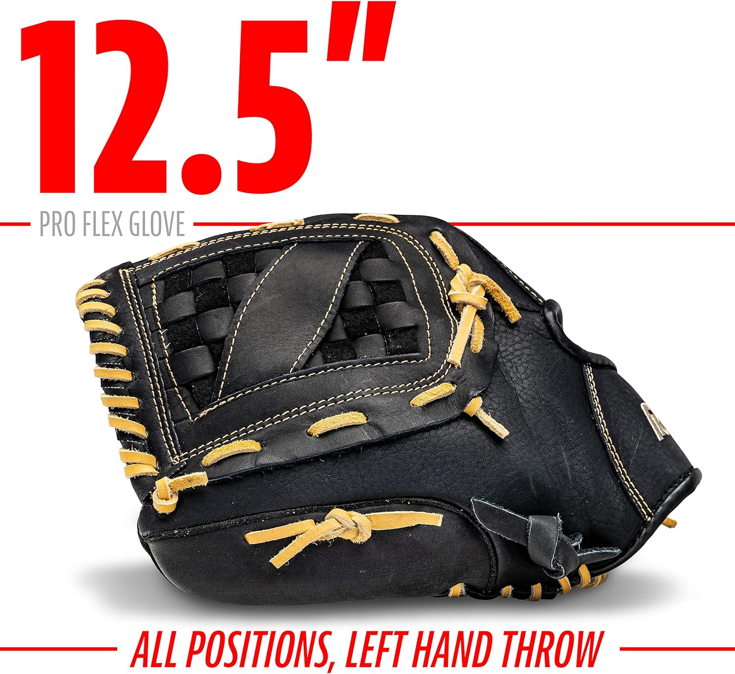 Franklin Sports Baseball Glove - Proflex Adult Baseball + Softball Glove - Gallery 25