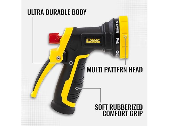 Stanley 8-Pattern Heavy Duty Hose Nozzle