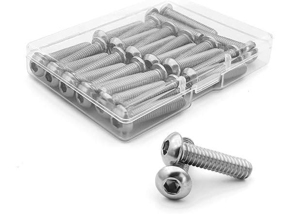 1/4-20x1-3/8 Button Head Screws 304SS