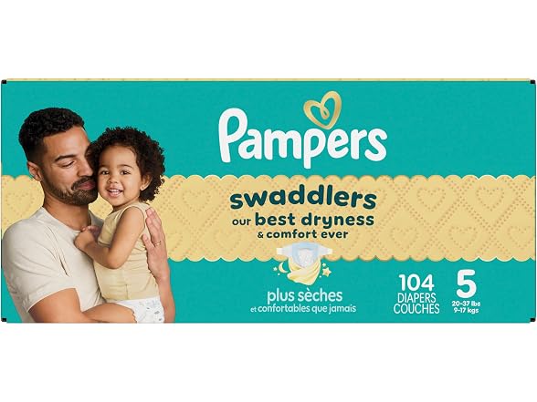 Pampers 37lbs Swaddlers Diapers