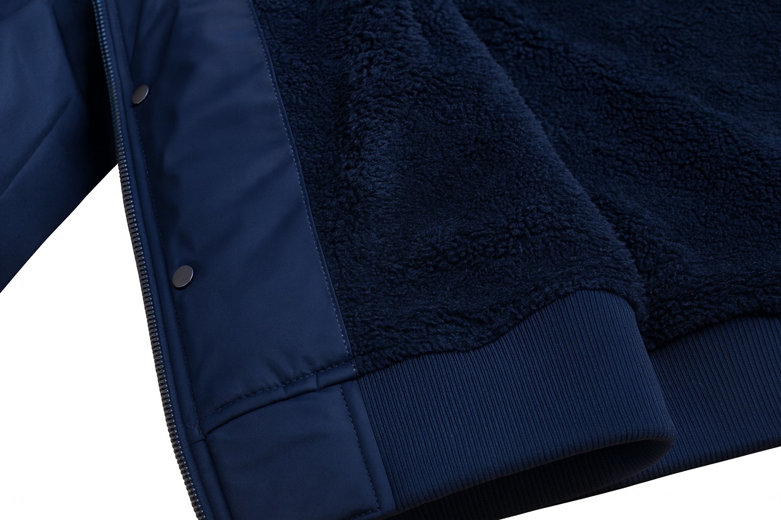 Mens Sherpa Lined Hooded Bomber Jacket - Gallery 17