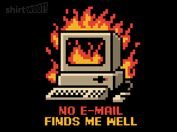 Pixel Email Fire Computer