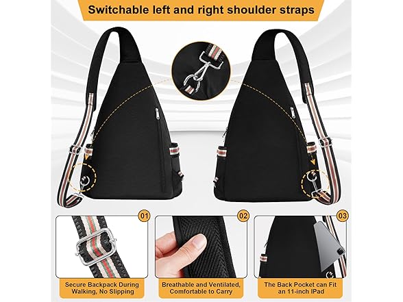 HesLaus Crossbody Lunch Backpack