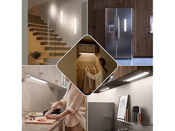 Under Cabinet Lights, LED Battery Operated, 3Pack