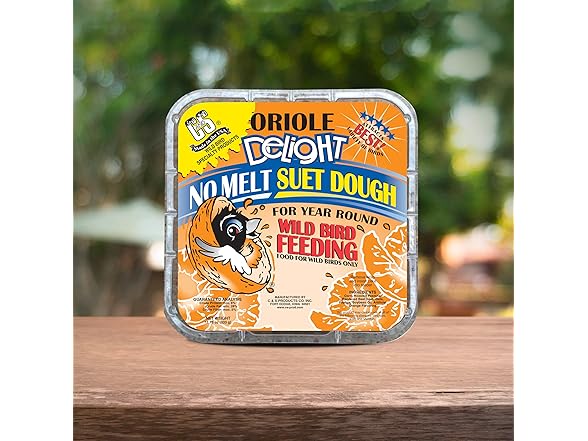 C&S Oriole Delight No Melt Suet Dough, Suet Cakes