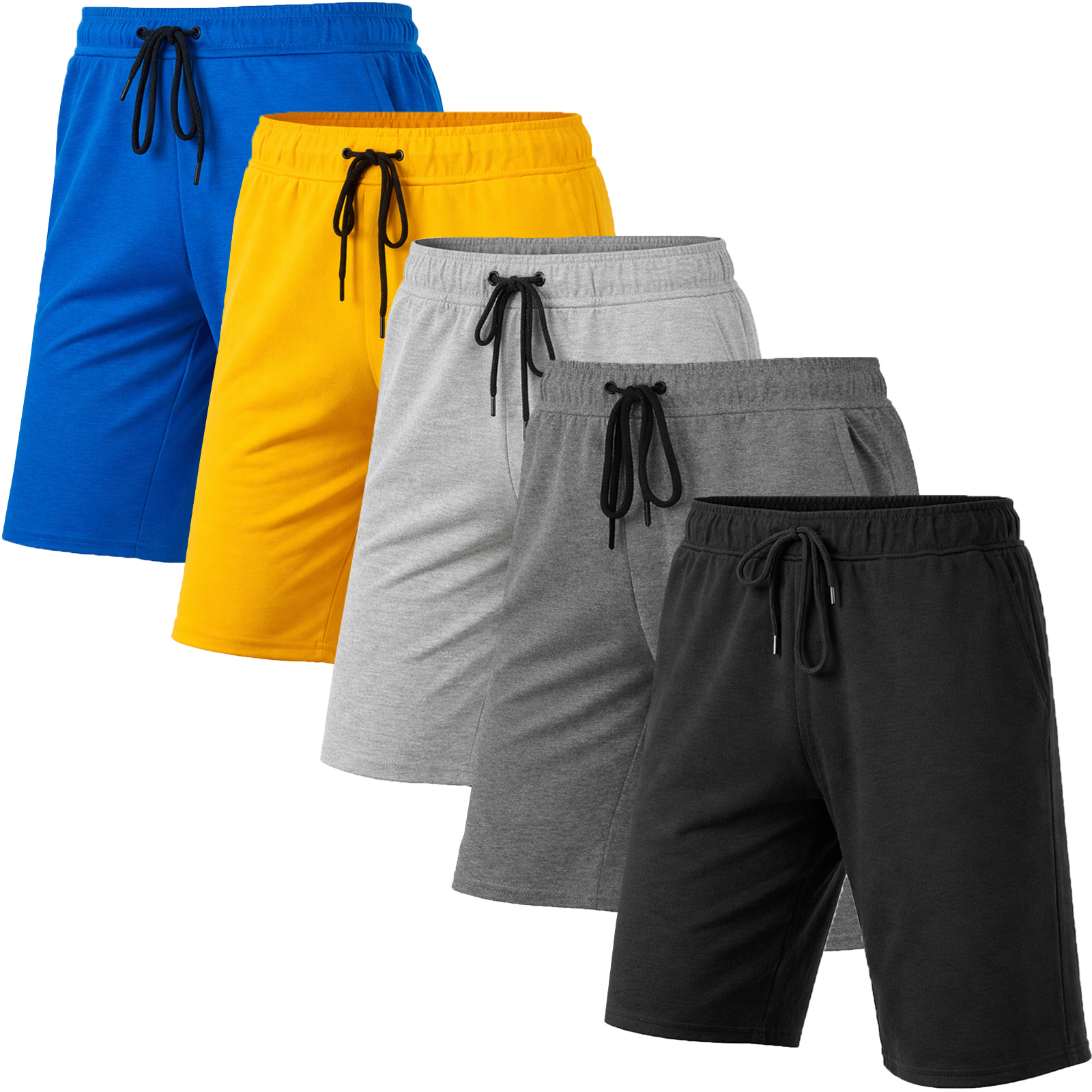 5Pk Mens T/F Performance Shorts - Gallery 10
