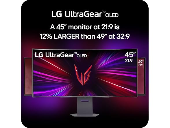 LG 45GS95QE Ultragear OLED Curved Gaming Monitor