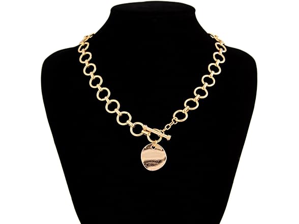 MOEEIJEW Chunky Cross Necklace