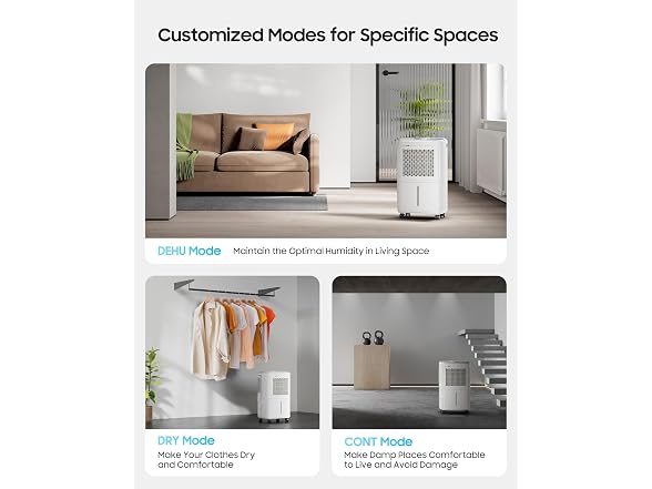 2500 Sq.Ft Dehumidifier for Bas, 34 Pint