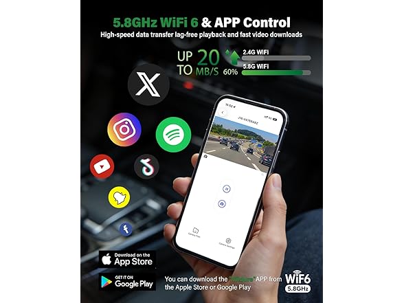 Nymzview 4K+2.5K 3-Channel Dash Cam
