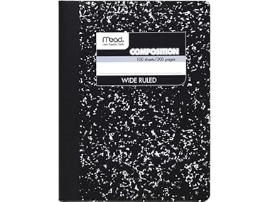 $1.49, Was $2.28, 34% Off! Mead Composition Notebook, Wide Ruled Paper dealfomo