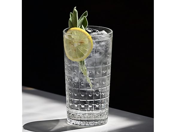 Bormioli Rocco Bartender Este 10.25 oz. Long Drink Drinking Glasses Set of 4