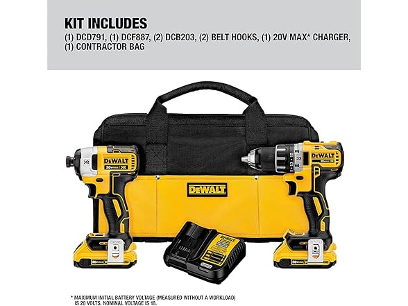 DEWALT DCK283D2 20V MAX Brushless Combo Kit