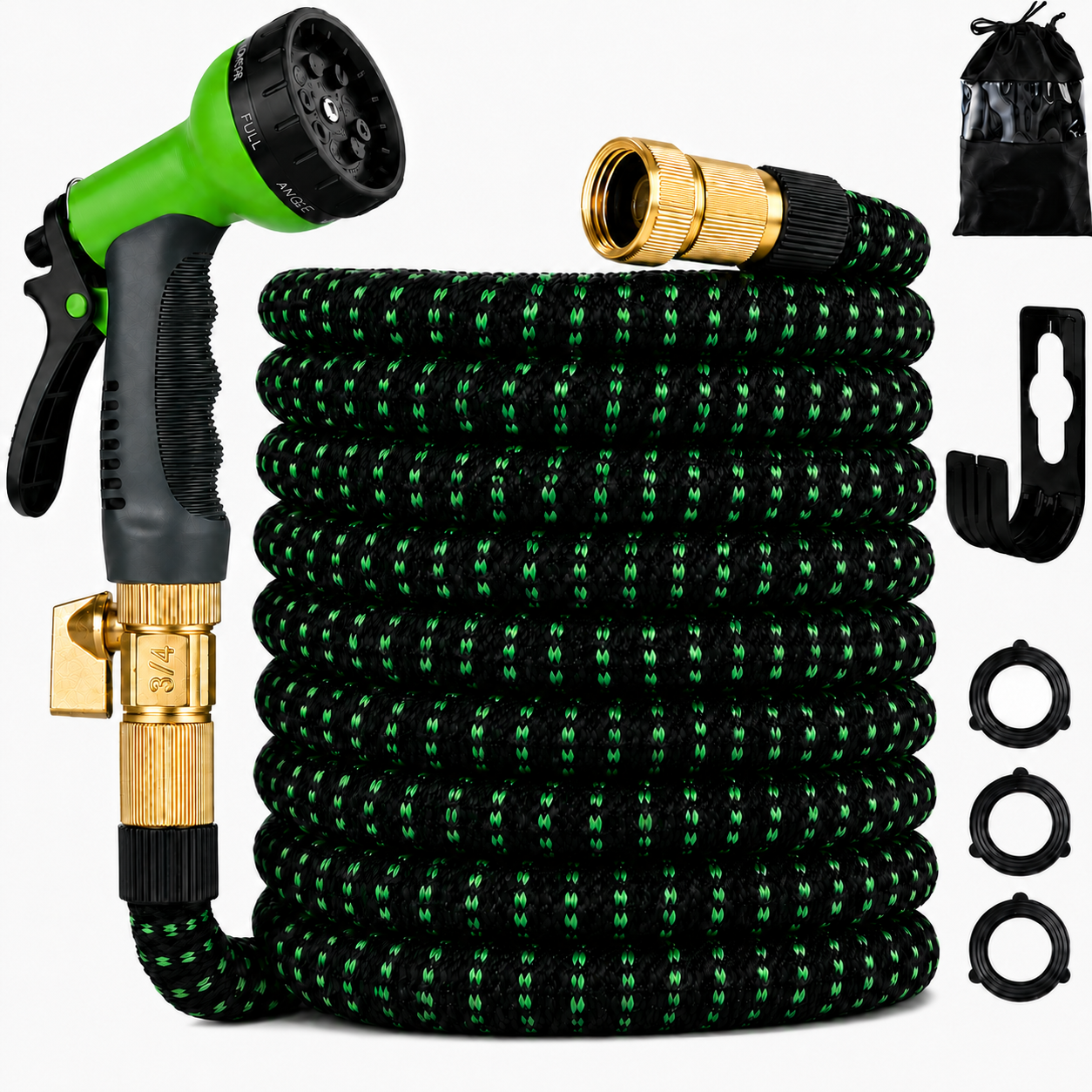 100ft Expandable Garden Hose w/ Nozzle - Gallery 7