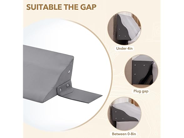 Paxato Twin Size Bed Wedge Pillow